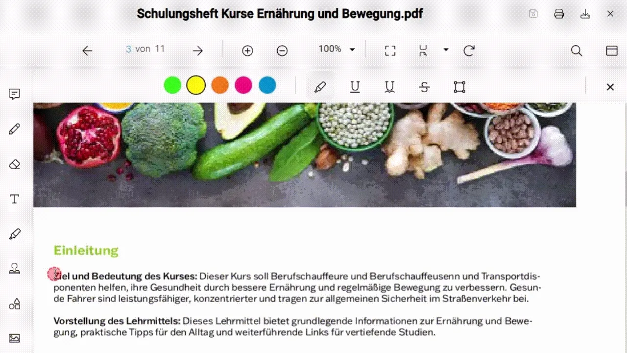 Commenter un PDF